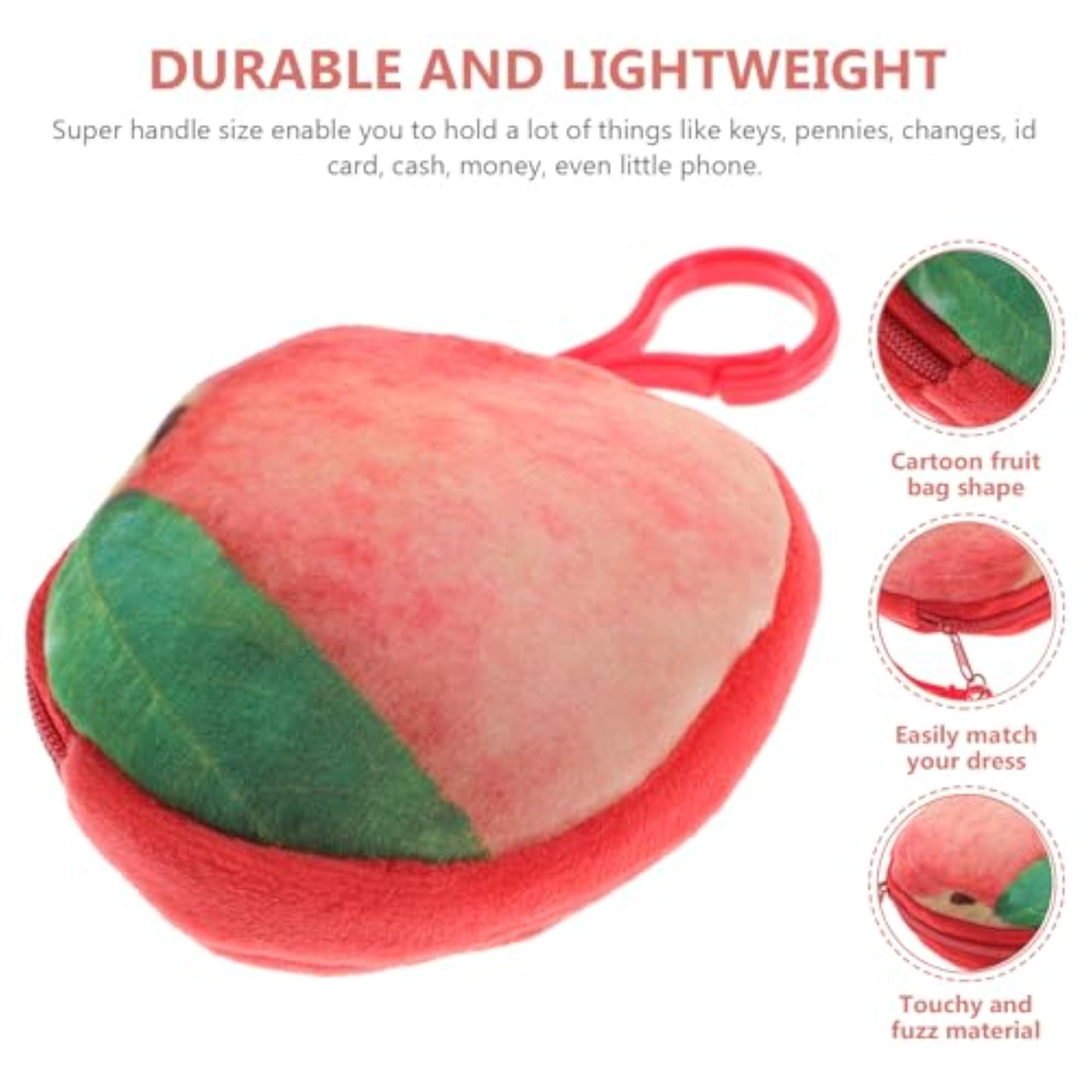 Cartoon Plush Bunny Coin Purse, Cute Mini Wallet